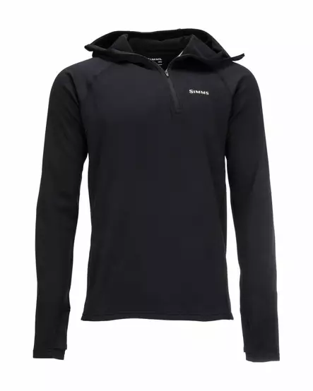 Simms Heavyweight Baselayer Hoody Black - Undertrøyer - 694264555149 - 2