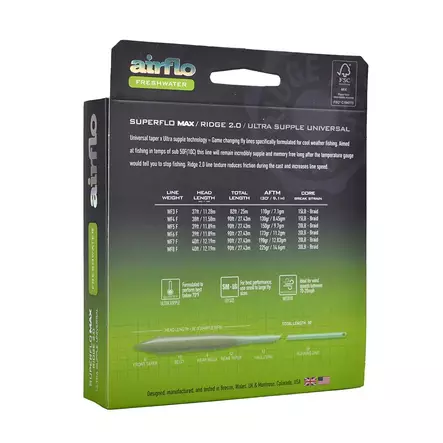 Airflo Superflo Max Ridge 2.0 Universal Taper Float - Flytteliner - 614910148839 - 2