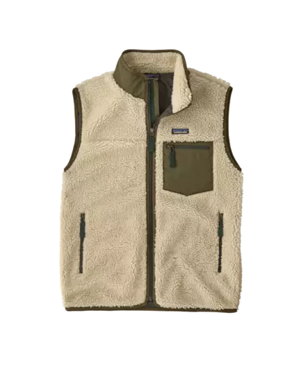 Patagonia Ms Classic RetroX Vest Dark Natural w/Basin Green - Mellomjakker - 198077803249 - 1