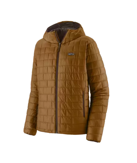 Patagonia M´s Nano Puff Fitz Roy Trout Hoody Wolf Brown - Mellomjakker - 198077932239 - 1