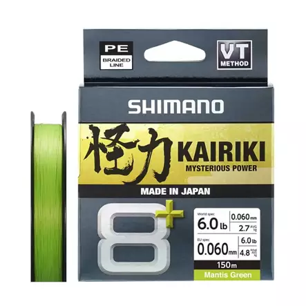 Shimano Kairiki 8+ 150m Green - Flätlinor - 022255297769 - 1
