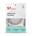 SA Absolute Salmon Leader 9ft - Avsmalnende Nylon-fortommer - 840309138499 - 1