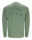 Simms Tech Tee - Artist Series Trout Outline Field - Skjorter - 694264607619 - 1