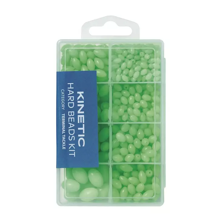 Kinetic Hard Beads Kit Green Glow - Klemhylser & perler - 5707461360289 - 1