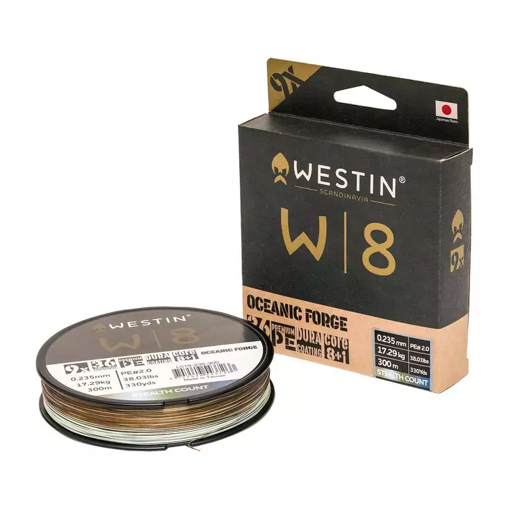 Westin W8 9-Braid Oceanic Forge 300m - Flettesnøre for saltvann - 5707549543719 - 1