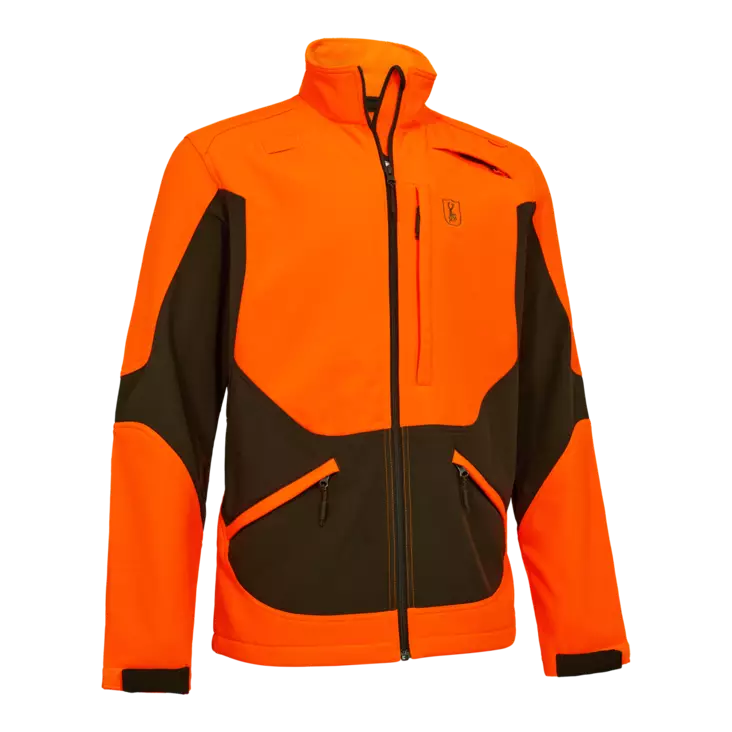 Deerhunter Rogaland Softshell Jacket Safety Orange - Herrejakker for jakt - 5702827243749 - 1