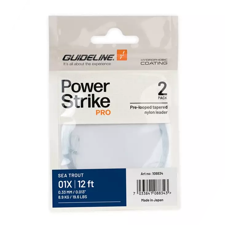 Guideline Power Strike PRO Seatrout 12ft - Avsmalnende Nylon-fortommer - 7033841088329 - 1