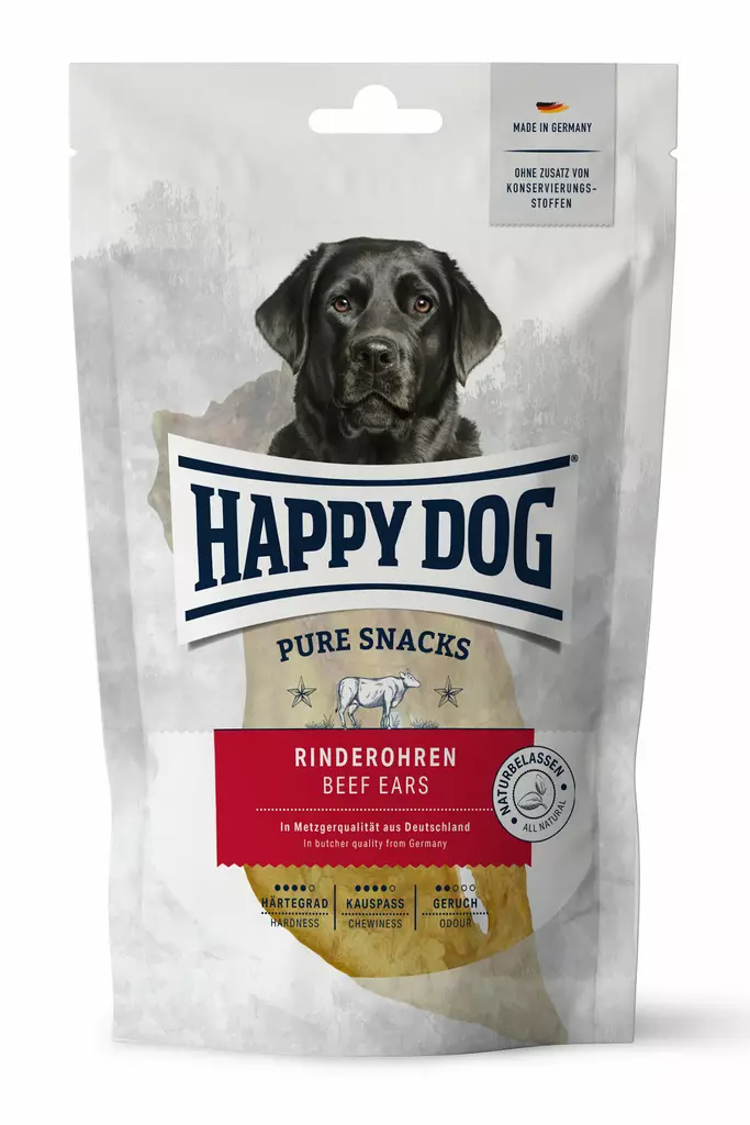 Happy Dog Beef Ear 250g - Tørkede dyredeler - 60889 - 1