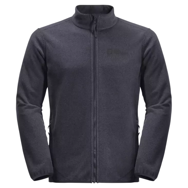 Jack Wolfskin Mens Skywind Full-Zip Jacket Ebony - Mellomjakker - 4064993552119 - 1