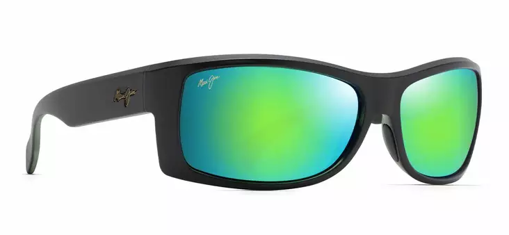 Maui Jim Equator - Matte Rubber Black Frame with Maui Green Lens - Glasslinser - 603429068899 - 1