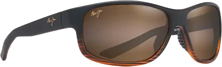 Maui Jim Kaiwi Channel - Dark Brown Stripe Frame with HCL Lens - Glasslinser - 603429067359 - 1