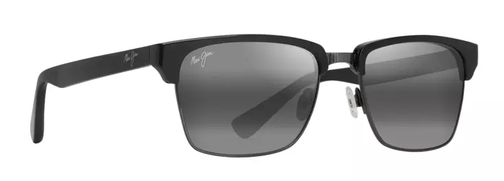 Maui Jim Kawika XL - Shiny Black Frame with Neutral Grey Lens - Plastlinser - 603429093709 - 1