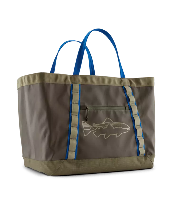 Patagonia Black Hole Gear Tote Basin Green with Fitz Trout - Utstyrvesker - 198077513889 - 1