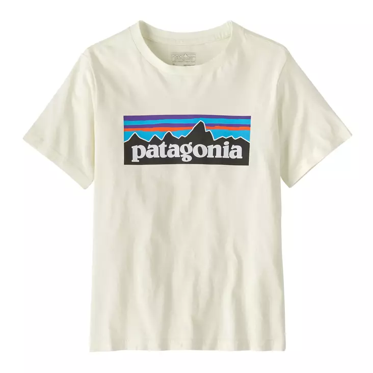 Patagonia Kids P-6 Logo T-Shirt Birch White - T-skjorter - 196924359109 - 1