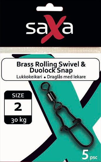 Saxa Rolling Swivel & Duolock Snap - Lås og svivel - 6438407000349 - 1
