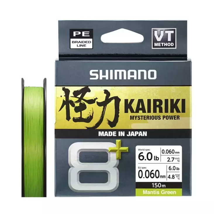 Shimano Kairiki 8+ 150m Green - Flätlinor - 022255297769 - 1