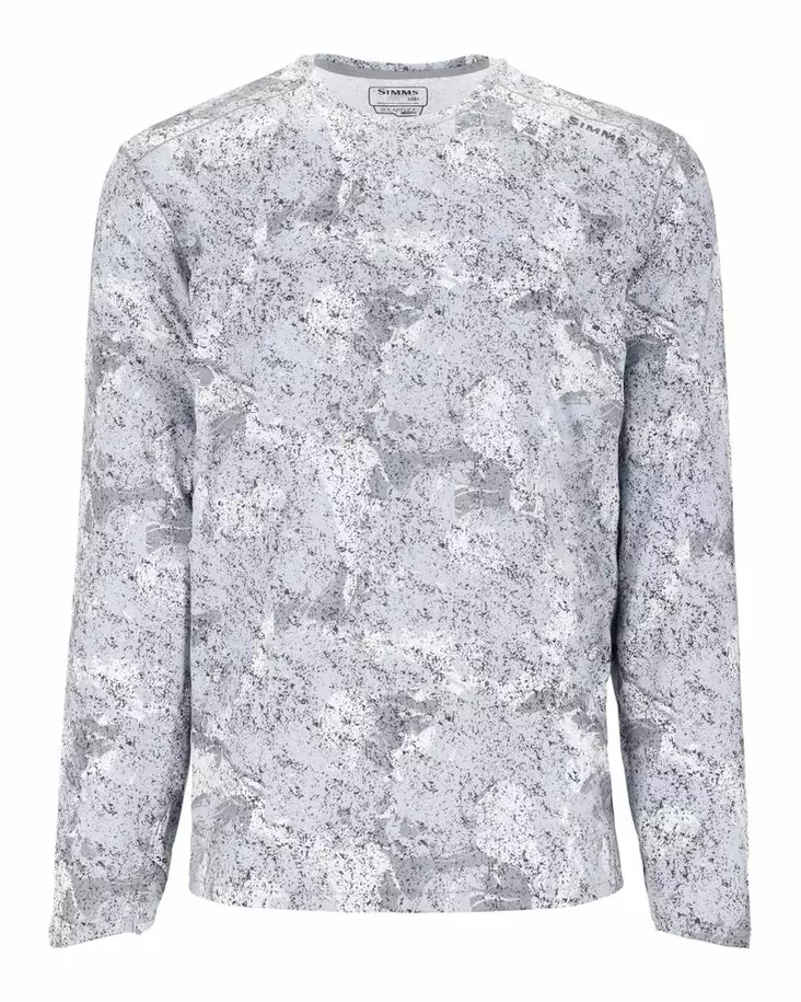 Simms Sflex Crewneck Back Eddy White - Skjorter - 694264671719 - 2