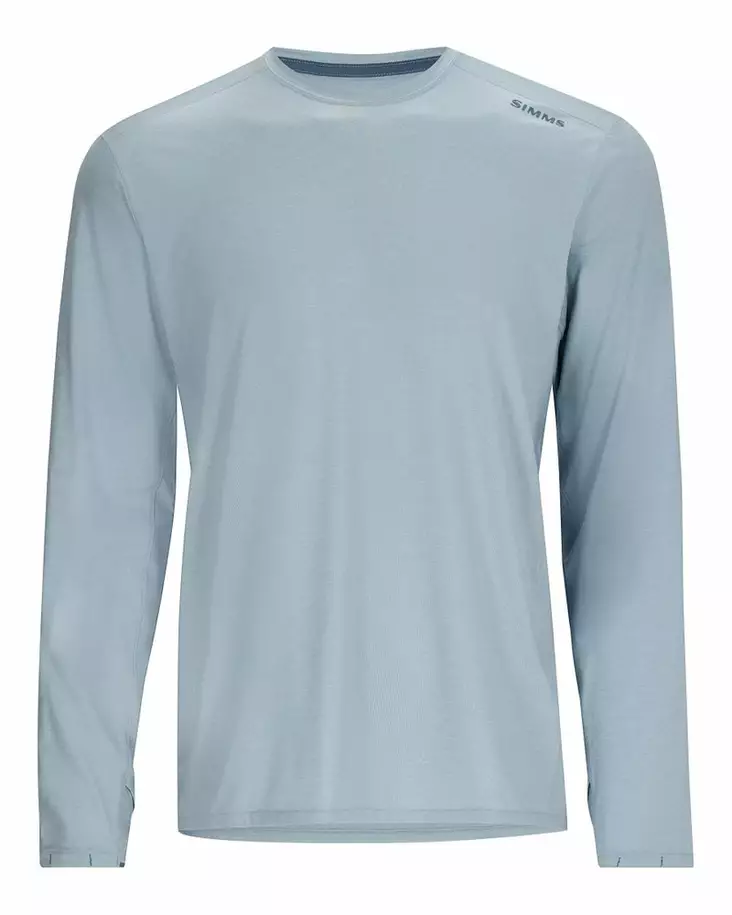 Simms SolarFlex Crew Steel Blue Heather - Skjorter - 694264640869 - 2