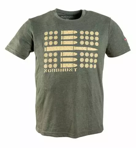 Nordhunt Ammo Flag T-Shirt Olive - Jegertrøyer - 25204-O-2XL - 1