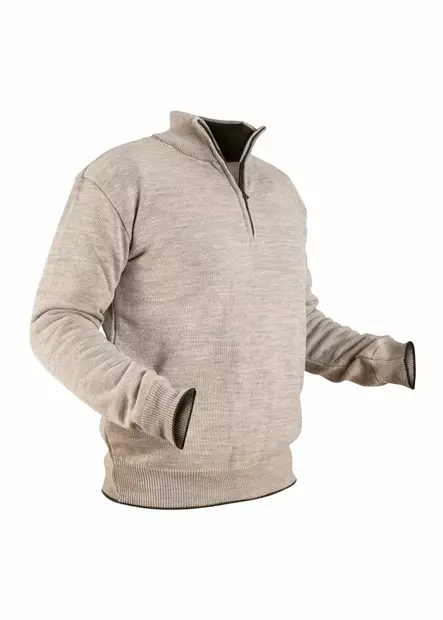 Nordhunt Runar Quarter Zip Savanne Melange - Jegertrøyer - 40451-SAV-L - 2