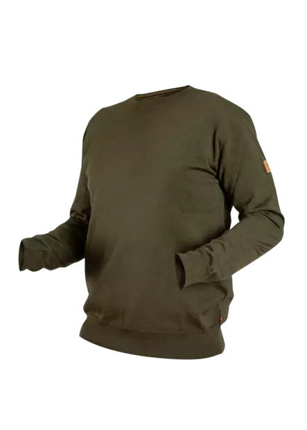 Nordhunt Asbjorn O-Neck Knit Olive Melange - Jegertrøyer - 40450-OM-XL - 2