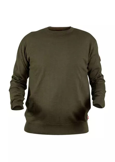 Nordhunt Asbjorn O-Neck Knit Olive Melange - Jegertrøyer - 40450-OM-XL - 1