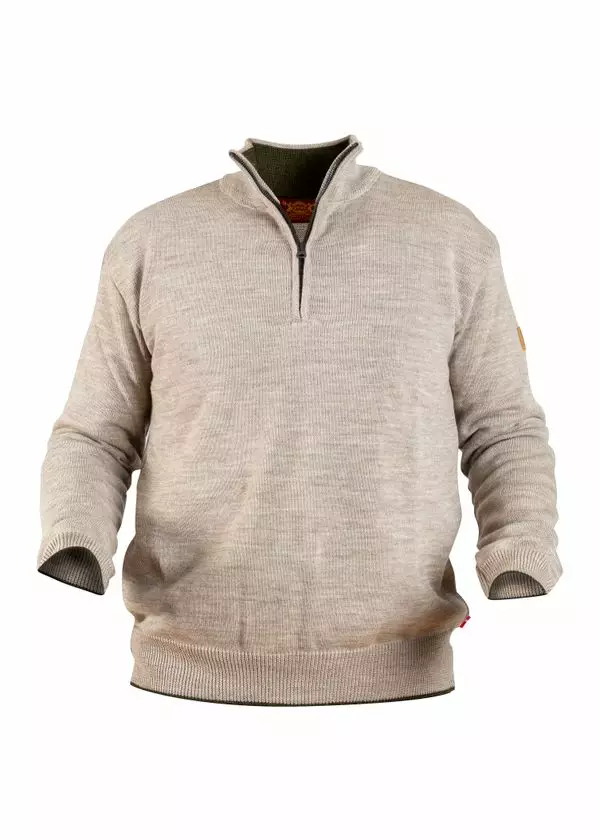 Nordhunt Runar Quarter Zip Savanne Melange - Jegertrøyer - 40451-SAV-L - 1