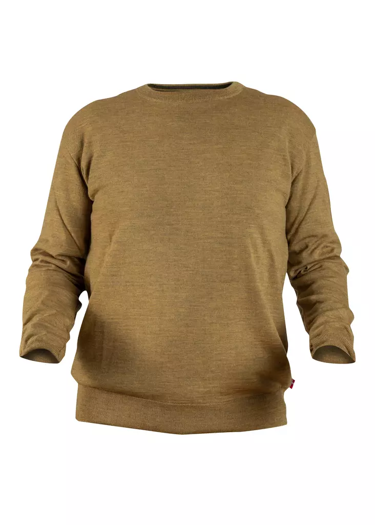 Nordhunt Asbjorn O-Neck Knit Straw Melange - Jegertrøyer - 40450-SM-XL - 1