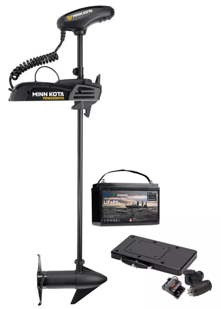 Minn Kota PowerDrive Micro 24V 70lb 54" GPS with MaxLi Marine LiFePO4 - Minn Kota elektriske motorer - 2011202410M - 1