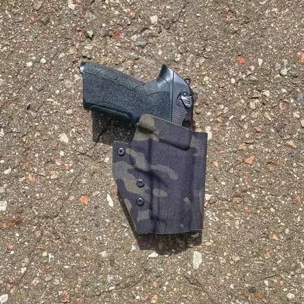 Panneltac OWB Mid-Drop Holster - CZ P07/09 Black - CZ - OM-P09-NL-BLKR - 2