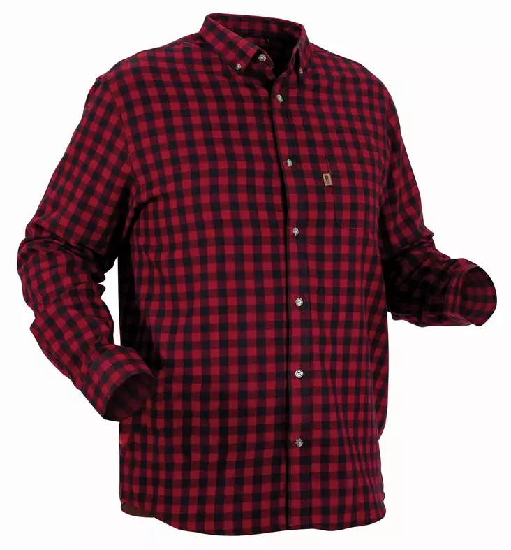 Nordhunt Sermen Flannel Shirt Boredeaux / Navy Check - Jegertrøyer - NH600224-248-S - 1