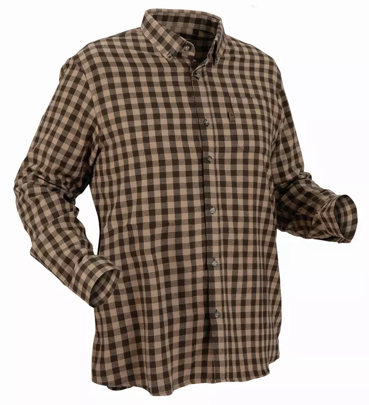 Nordhunt Sermen Flannel Shirt Olive / Sand Check - Jegertrøyer - NH600224-276-S - 1