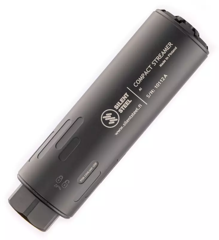 Silent Steel Compact Flow Streamer 6,5 Armor Black - Lyddæmpere til AR-10 - CST65B-SS - 1